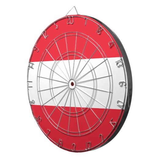 Flagge Österreich Dartscheibe (Vorderseite rechts)