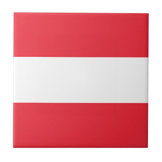 Flagge Österreich Fliese (Vorderseite)