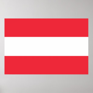 Flagge Österreich Poster