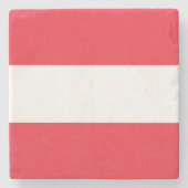 Flagge Österreich Steinuntersetzer (Vorderseite)