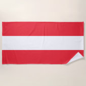 Flagge Österreich Strandtuch (Vorderseite)