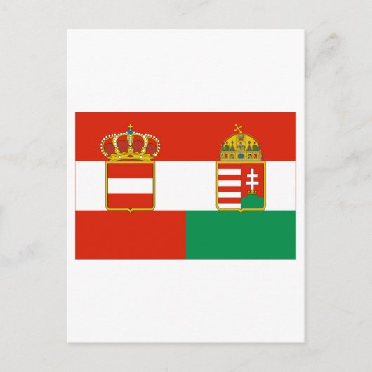 Flagge Österreich-Ungarn (1869-1918) Postkarte (Vorderseite)