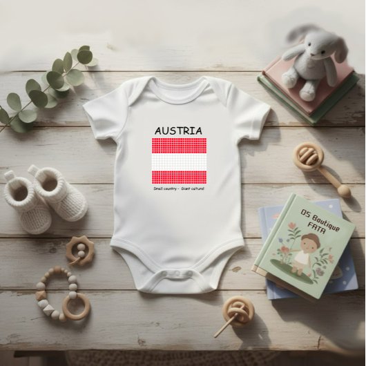 Flagge Österreichs Baby Strampler