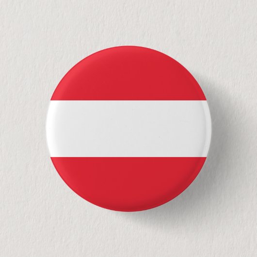 Flagge Österreichs Button (Vorderseite)
