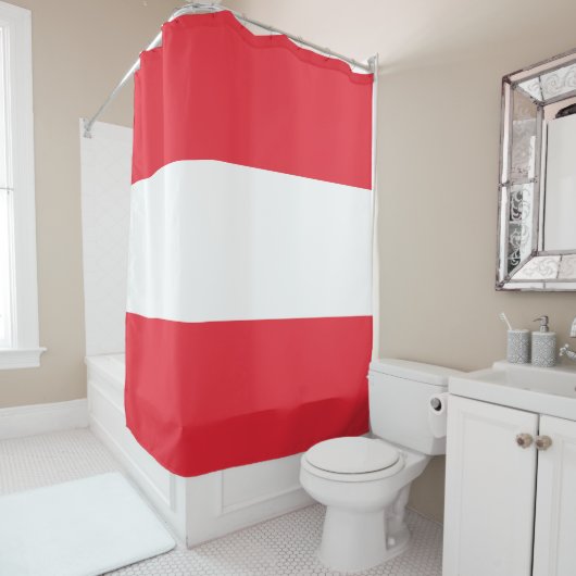 Flagge Österreichs Duschvorhang (Beispiel)