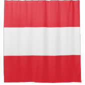 Flagge Österreichs Duschvorhang (Vorderseite)