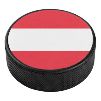 Flagge Österreichs Eishockey Puck