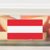 Flagge Österreichs Etiketten (Befestigt)
