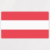Flagge Österreichs Etiketten (Design 1)