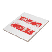 Flagge Österreichs Fliese (Seite)