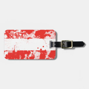 Flagge Österreichs Gepäckanhänger