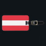 Flagge Österreichs Gepäckanhänger<br><div class="desc">Flagge Österreichs</div>
