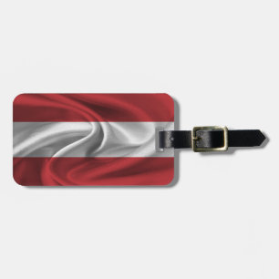 Flagge Österreichs Gepäckanhänger