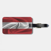 Flagge Österreichs Gepäckanhänger (Rückseite horizontal)
