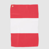 Flagge Österreichs Golfhandtuch (Vorderseite)