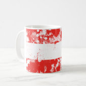 Flagge Österreichs Kaffeetasse (Vorderseite Links)