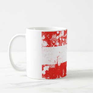 Flagge Österreichs Kaffeetasse