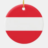 Flagge Österreichs Keramik Ornament (Hinten)