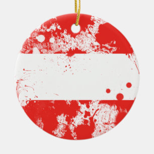 Flagge Österreichs Keramik Ornament
