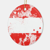 Flagge Österreichs Keramik Ornament (Links)
