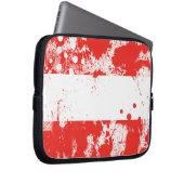 Flagge Österreichs Laptopschutzhülle (Vorne Rechts)