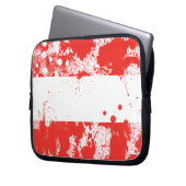 Flagge Österreichs Laptopschutzhülle (Vorderseite Links)