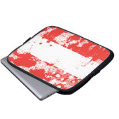 Flagge Österreichs Laptopschutzhülle (Vorne Knopf)