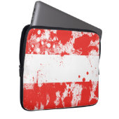 Flagge Österreichs Laptopschutzhülle (Vorne Rechts)