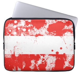 Flagge Österreichs Laptopschutzhülle