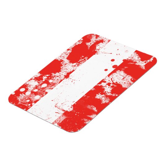 Flagge Österreichs Magnet (Linke Seite)