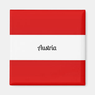 Flagge Österreichs Magnet
