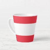 Flagge Österreichs Milchtasse (Linke Ecke)