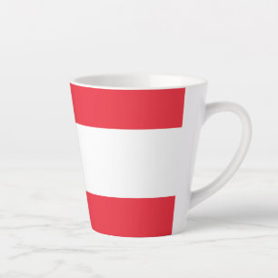 Flagge Österreichs Milchtasse