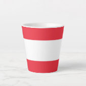 Flagge Österreichs Milchtasse (Vorderseite)