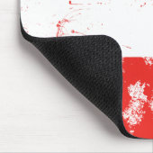 Flagge Österreichs Mousepad (Ecke)