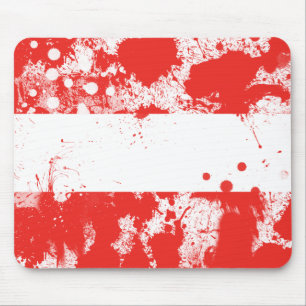 Flagge Österreichs Mousepad