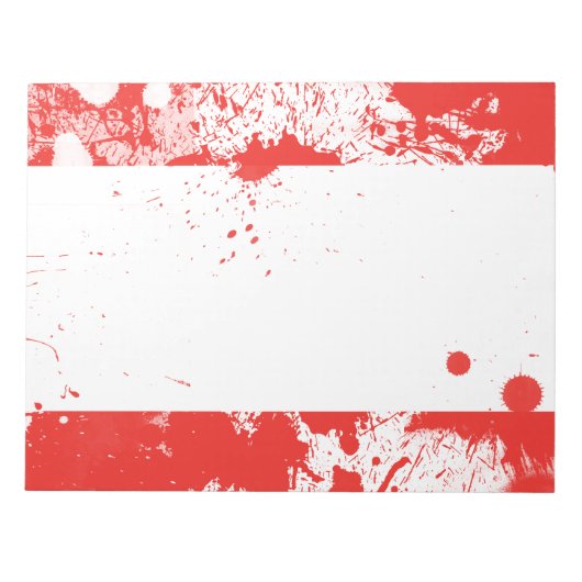 Flagge Österreichs Notizblock (Vorderseite)