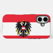 Flagge Österreichs/Österreichs Case-Mate iPhone Hülle (Rückseite (Horizontal))