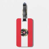 Flagge Österreichs/Österreichs Gepäckanhänger (Rückseite vertikal)