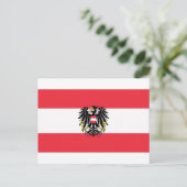 Flagge Österreichs - Österreichs Postkarte (Stehend Vorderseite)