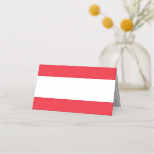 Flagge Österreichs Platzkarte