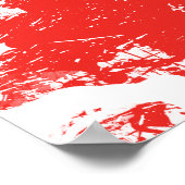 Flagge Österreichs Poster (Ecke)