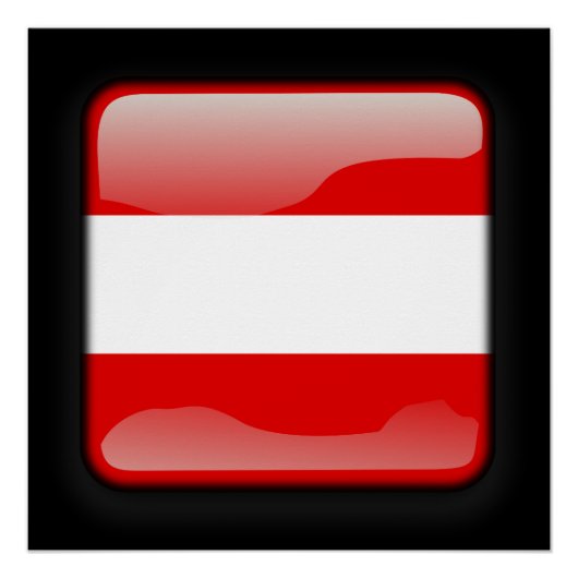 Flagge Österreichs Poster (Vorderseite)