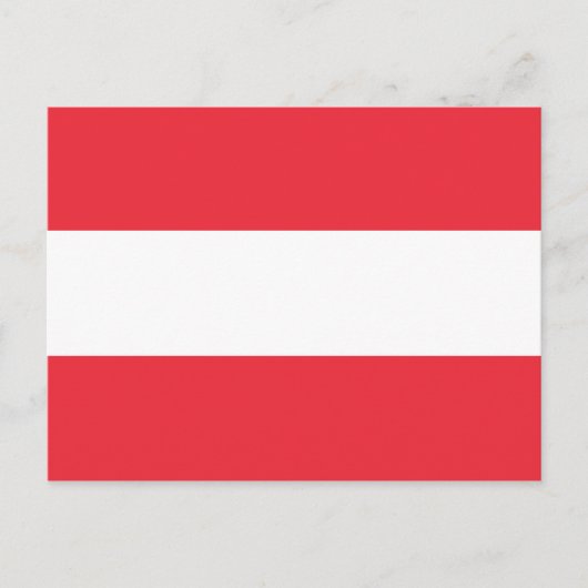 Flagge Österreichs Postkarte (Vorderseite)