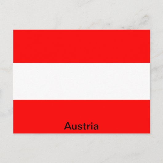Flagge Österreichs Postkarte (Vorderseite)