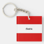 Flagge Österreichs Schlüsselanhänger (Vorderseite)