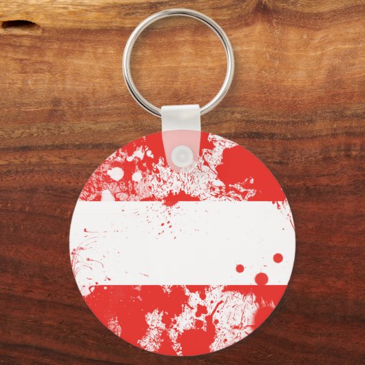 Flagge Österreichs Schlüsselanhänger (Vorderseite)