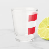 Flagge Österreichs Schnapsglas (Links)