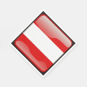 Flagge Österreichs Serviette (Ecke)