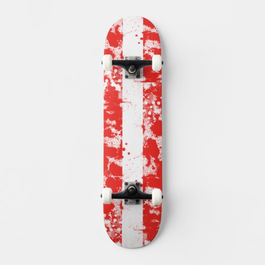 Flagge Österreichs Skateboard (Vorderseite)